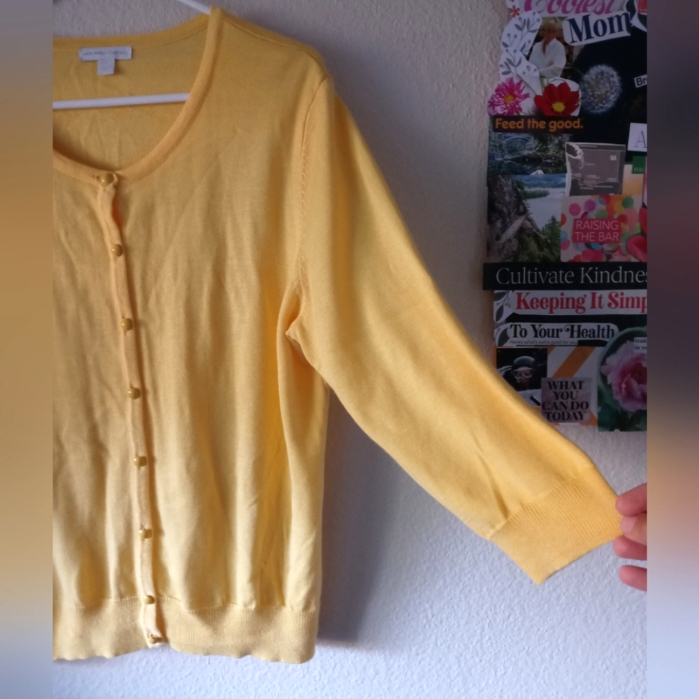 Sunshine yellow cardigan